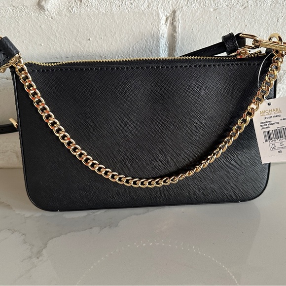 Michael Kors Black Crossbody Jet Set Travel Bag - Picture 3 of 6